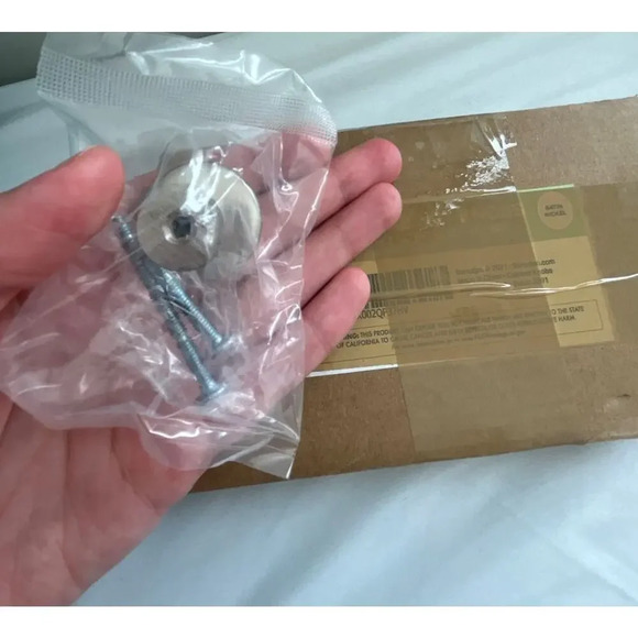 Barcaloo Satin Nickel Kitchen Cabinet Knobs 10 pack - Picture 3 of 4